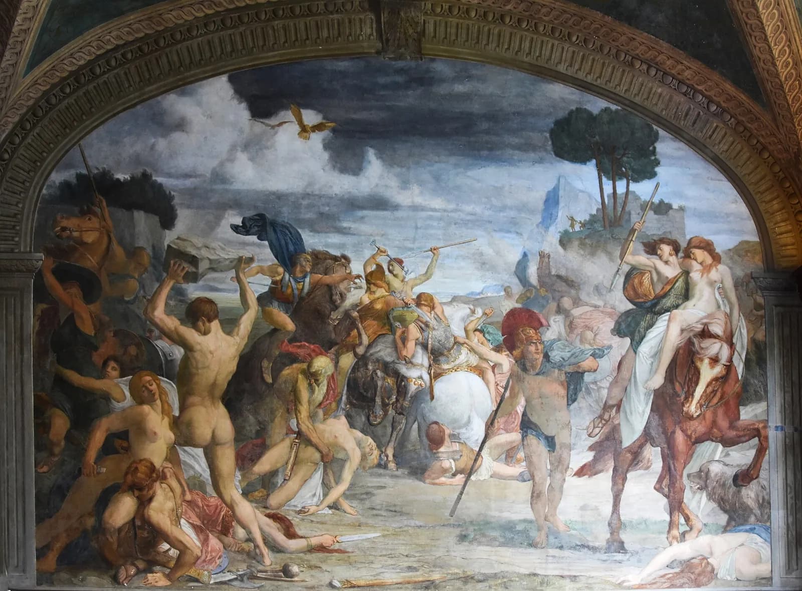 la frise de Thorvaldsen de l'entrée d'Alexandre à Babylone, Villa Carlotta