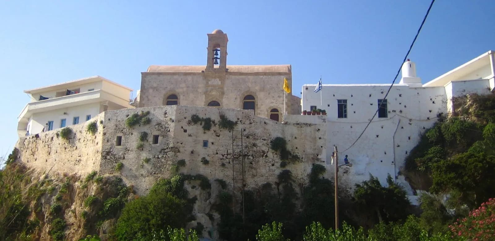 The stairway of Chrysoskalitissa Monastery