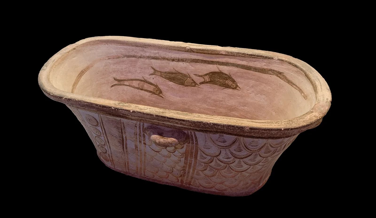 The dolphin sarcophagus, Heraklion museum