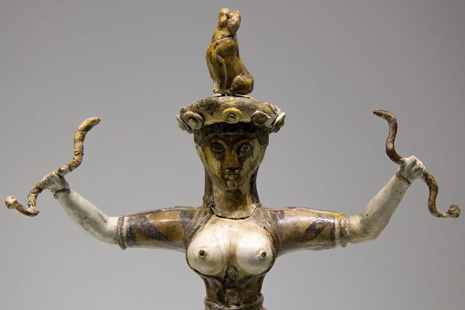 The Minoan Snake Goddess, Heraklion museum