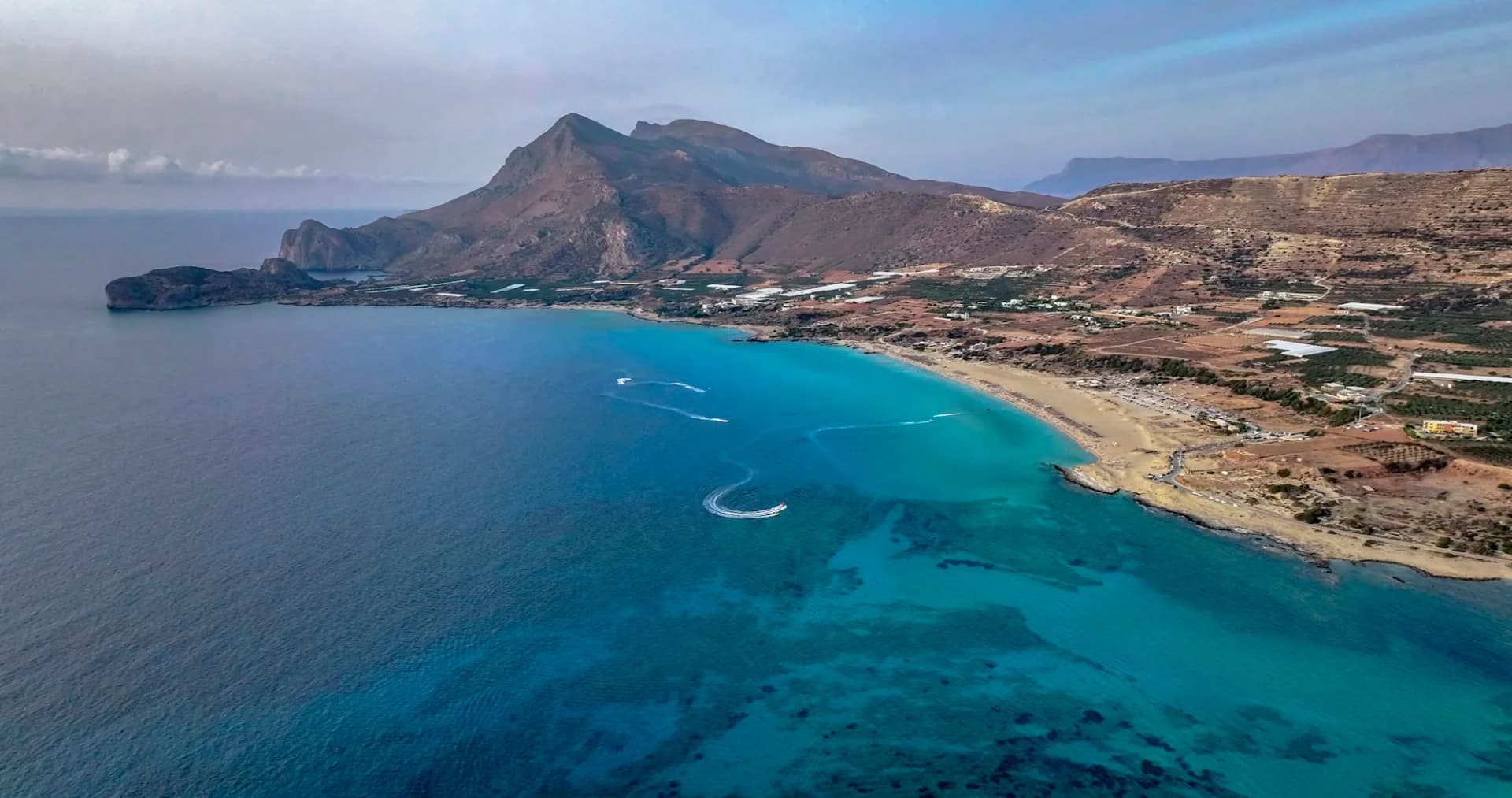 Falassarna beach at sunset