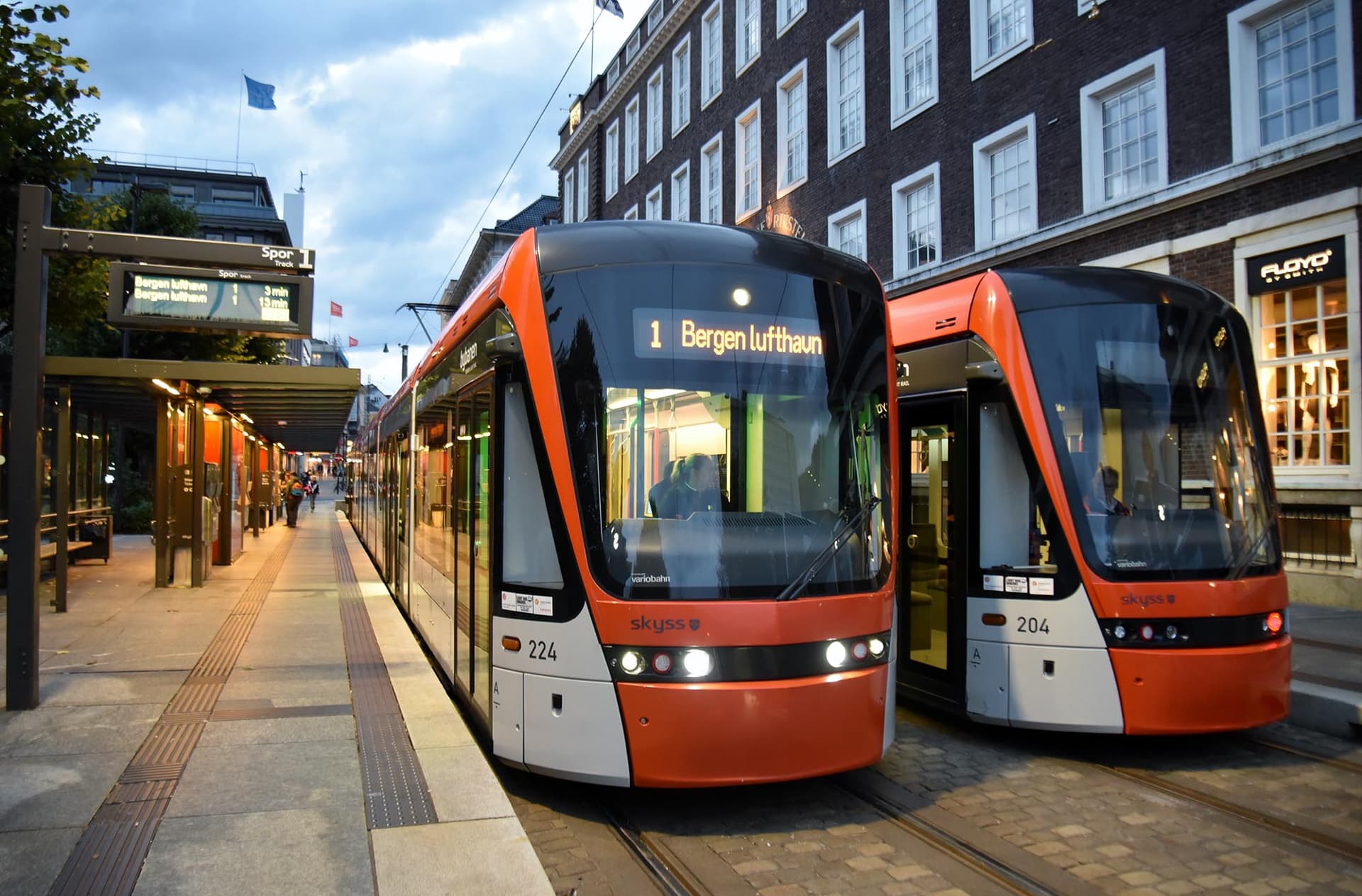 Se déplacer en transports en commun dans le centre-ville de Bergen