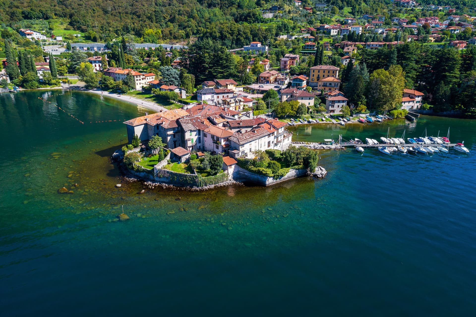 Village of Lierna on the shore of Lake Como