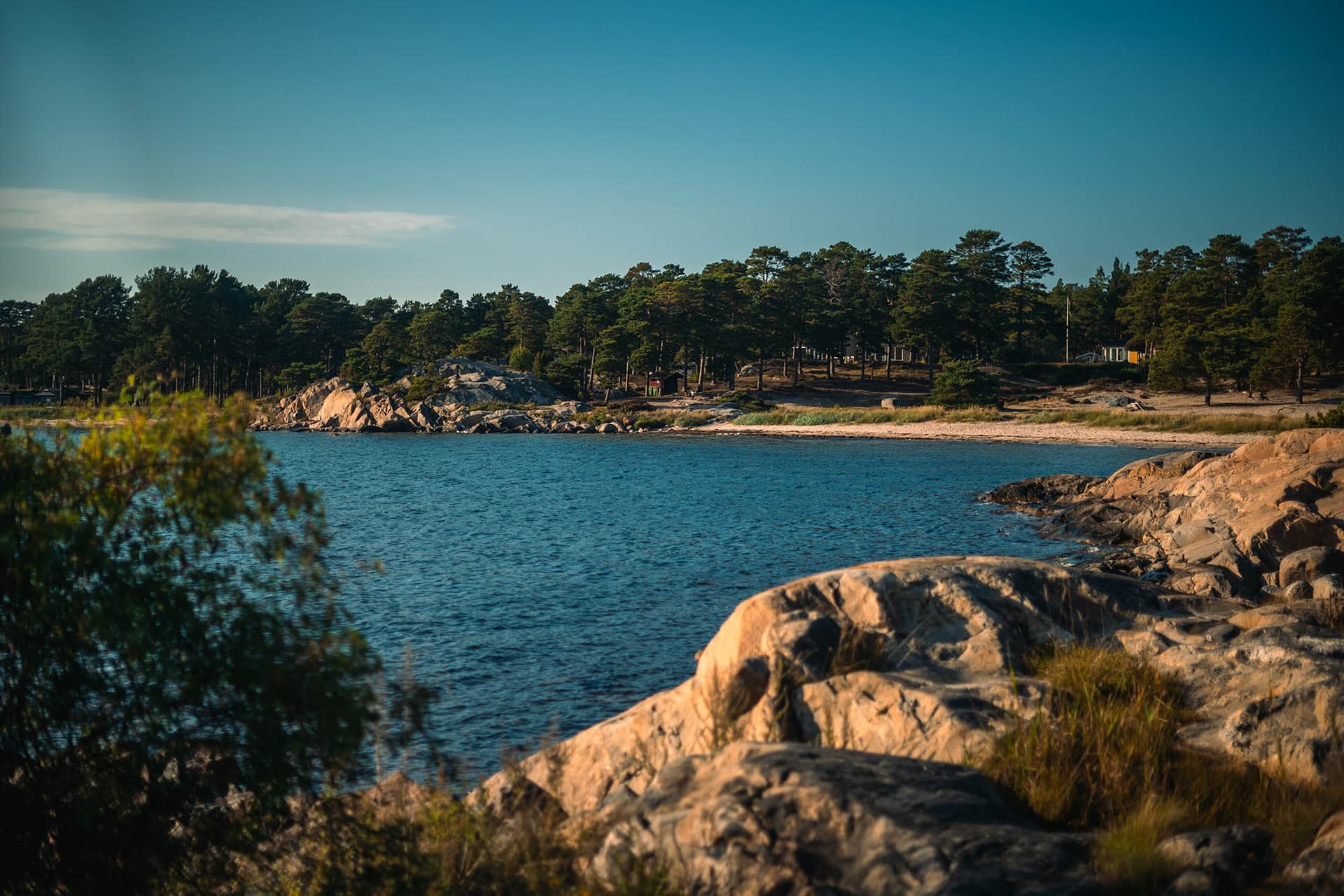 The superb Trouville beach in Sandhamn