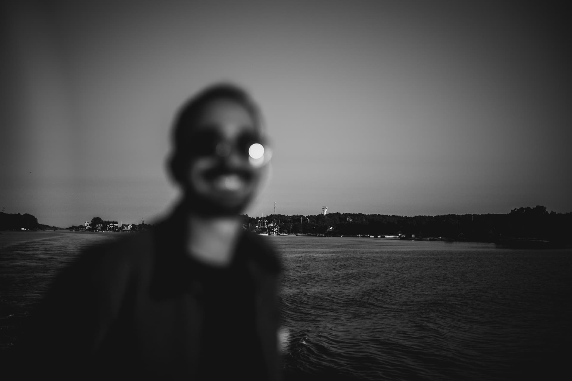 Me, enjoying the magnificent boat trip to Sandhamn