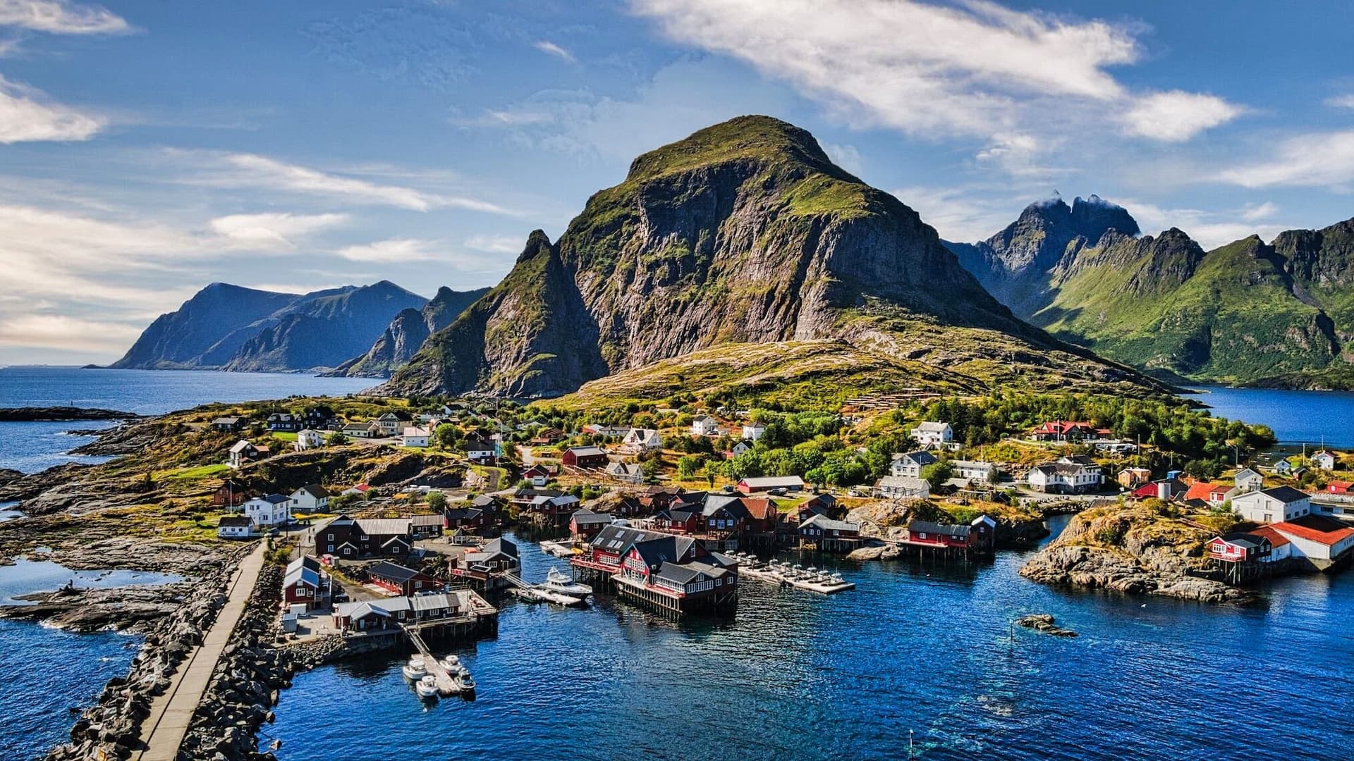 The village of Å, the last village at the end of the E10 road in Lofoten
