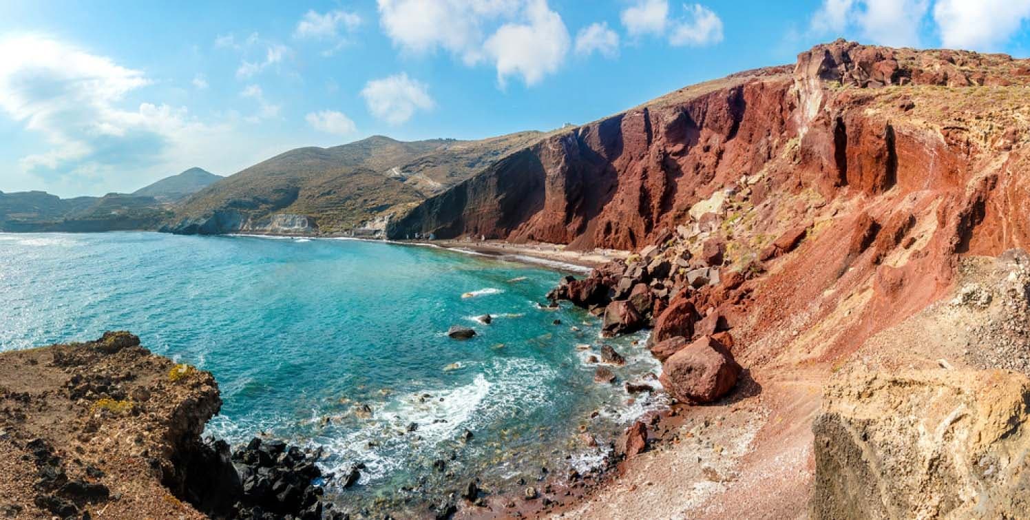 Red Beach à Santorin, le guide complet