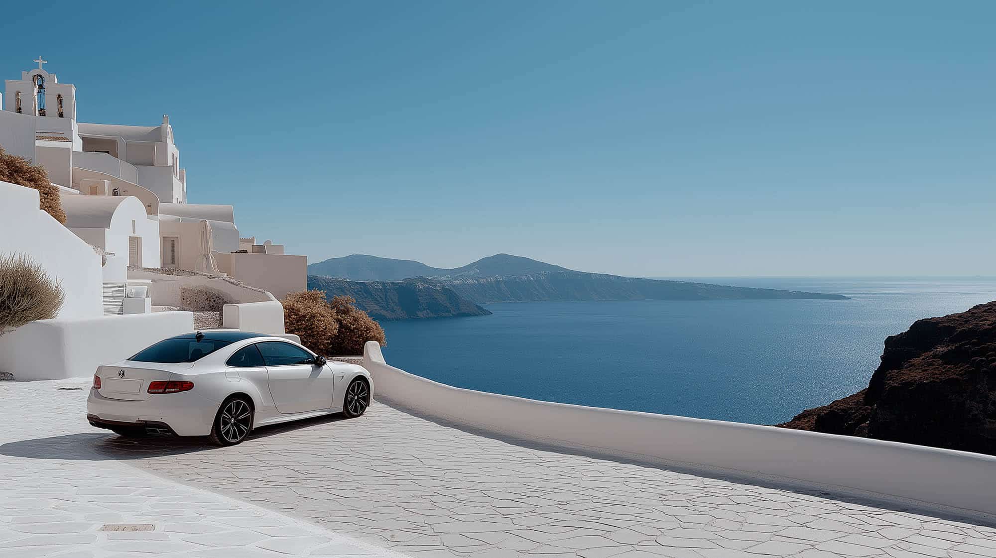 Comment rent a car à Santorini en 2026, le complete guide