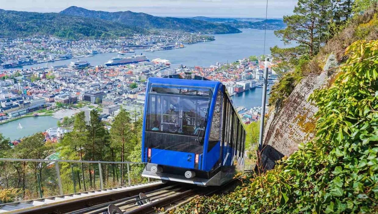 Le Téléphérique de Fløibanen : Admirer Bergen depuis le sommet de Fløyen