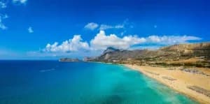 Plage de Falassarna en Crete