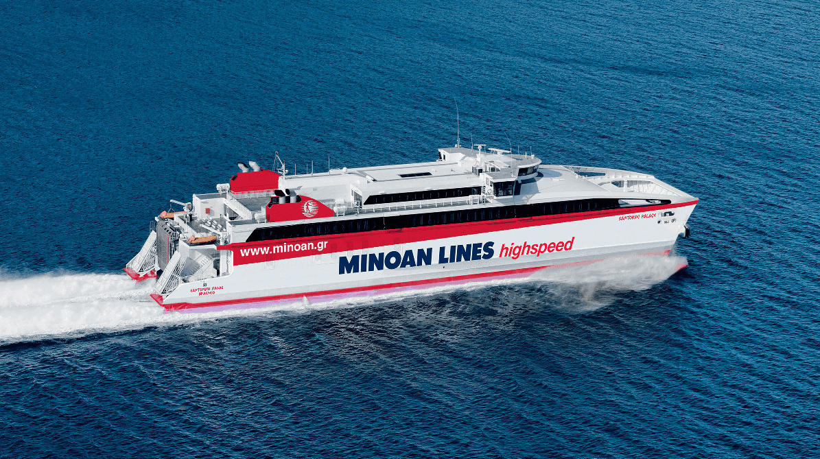 Ferry Minoan Lines entre la Crète et Santorin