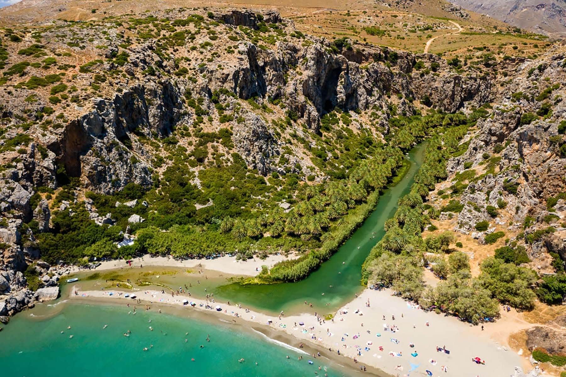 Preveli Beach: Palm Trees and Oasis in Crete