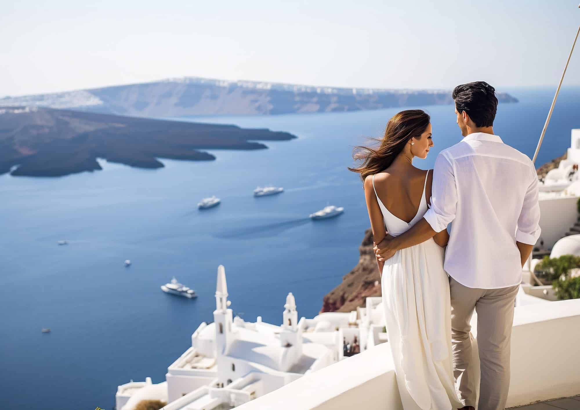 Santorin romantique en couple, le guide complet