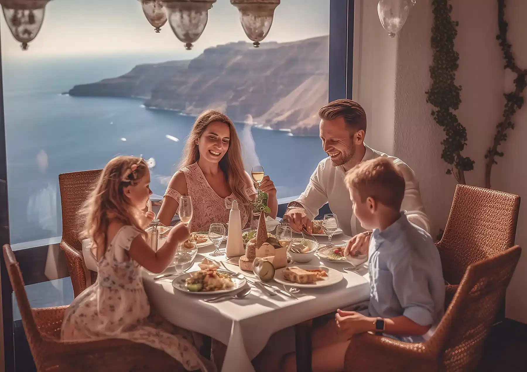 Family Trip to Santorini