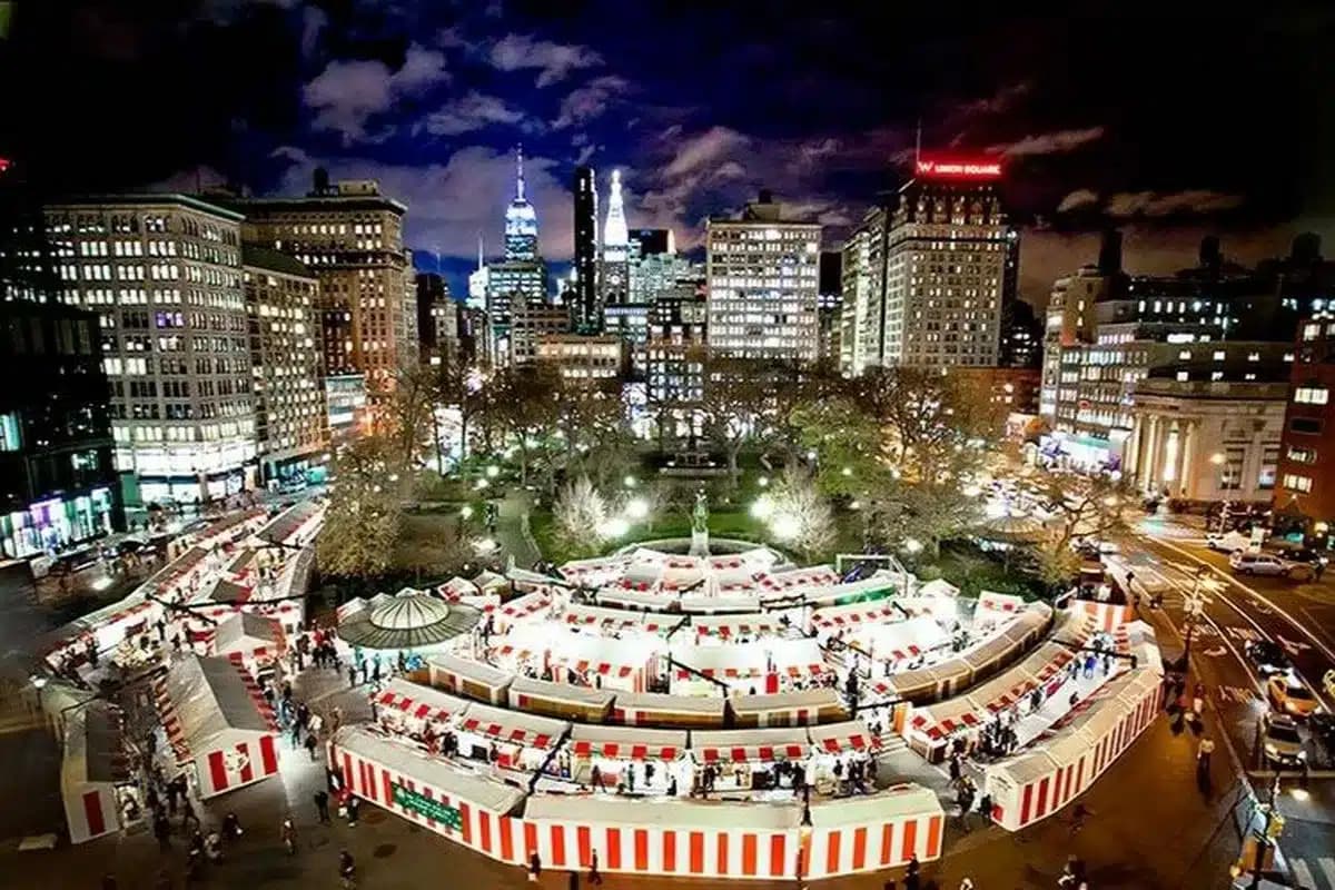 Découvrez le marché d'Union Square pour Noël