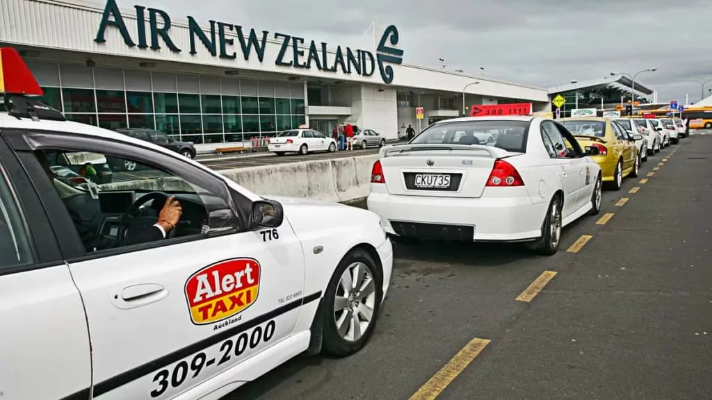 Prenez le taxi depuis l'aéroport d'Auckland