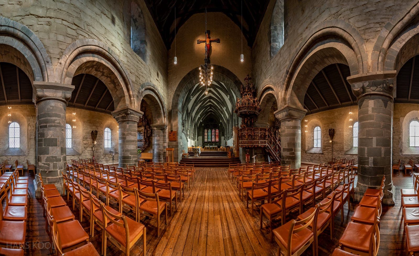 L'intérieur de la cathédrale de Stavanger