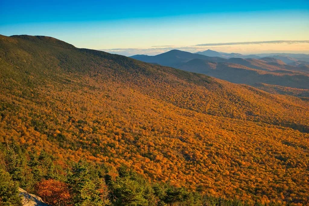 Les montagnes et forêts réputées de Stowe