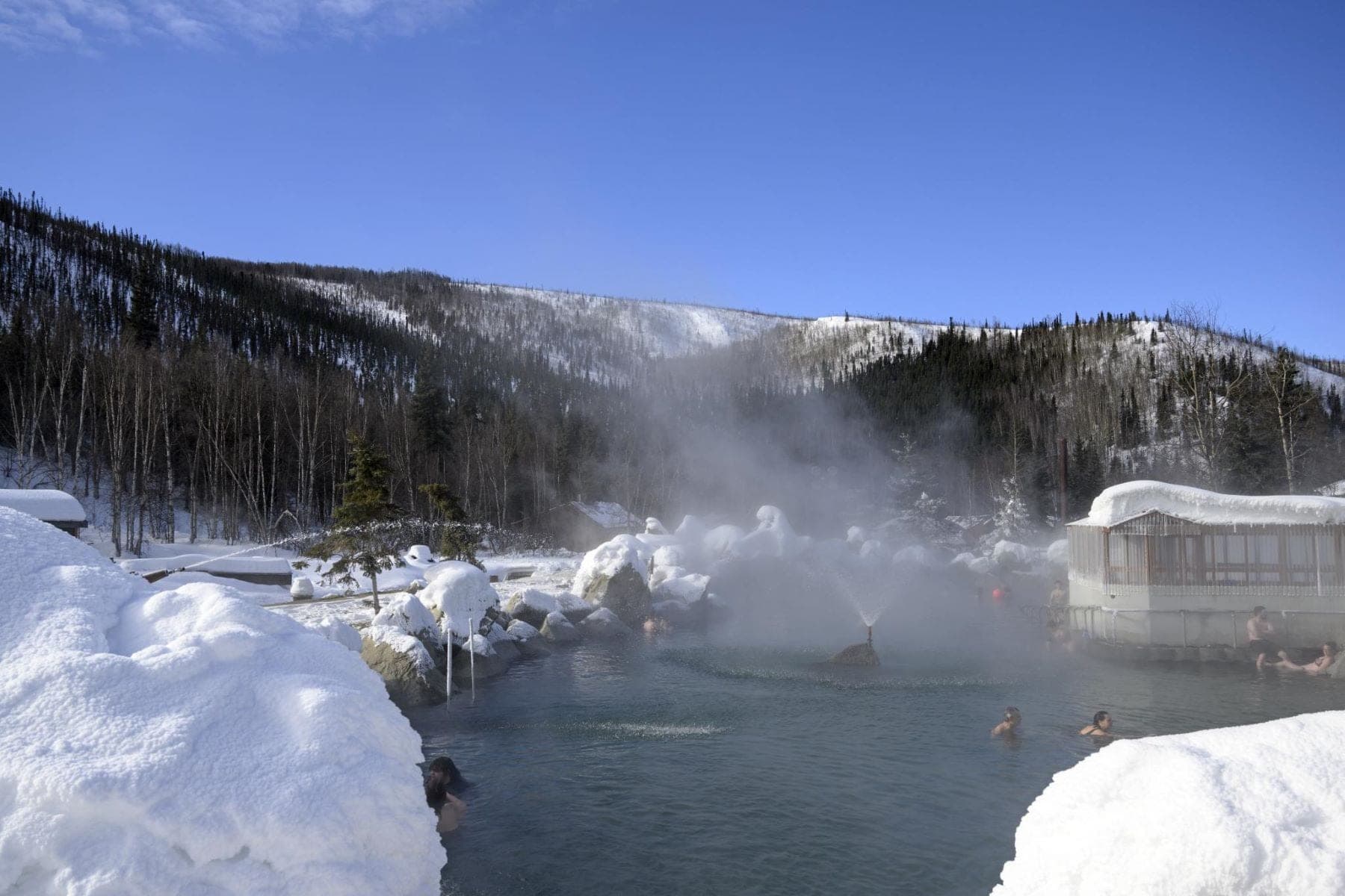 Les sources d'eau chaude d'Alaska