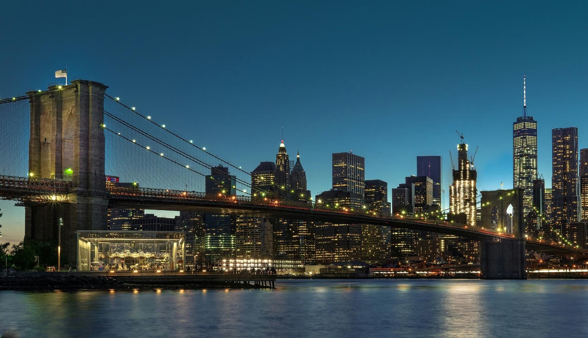 Le Brooklyn Bridge depuis Brooklyn