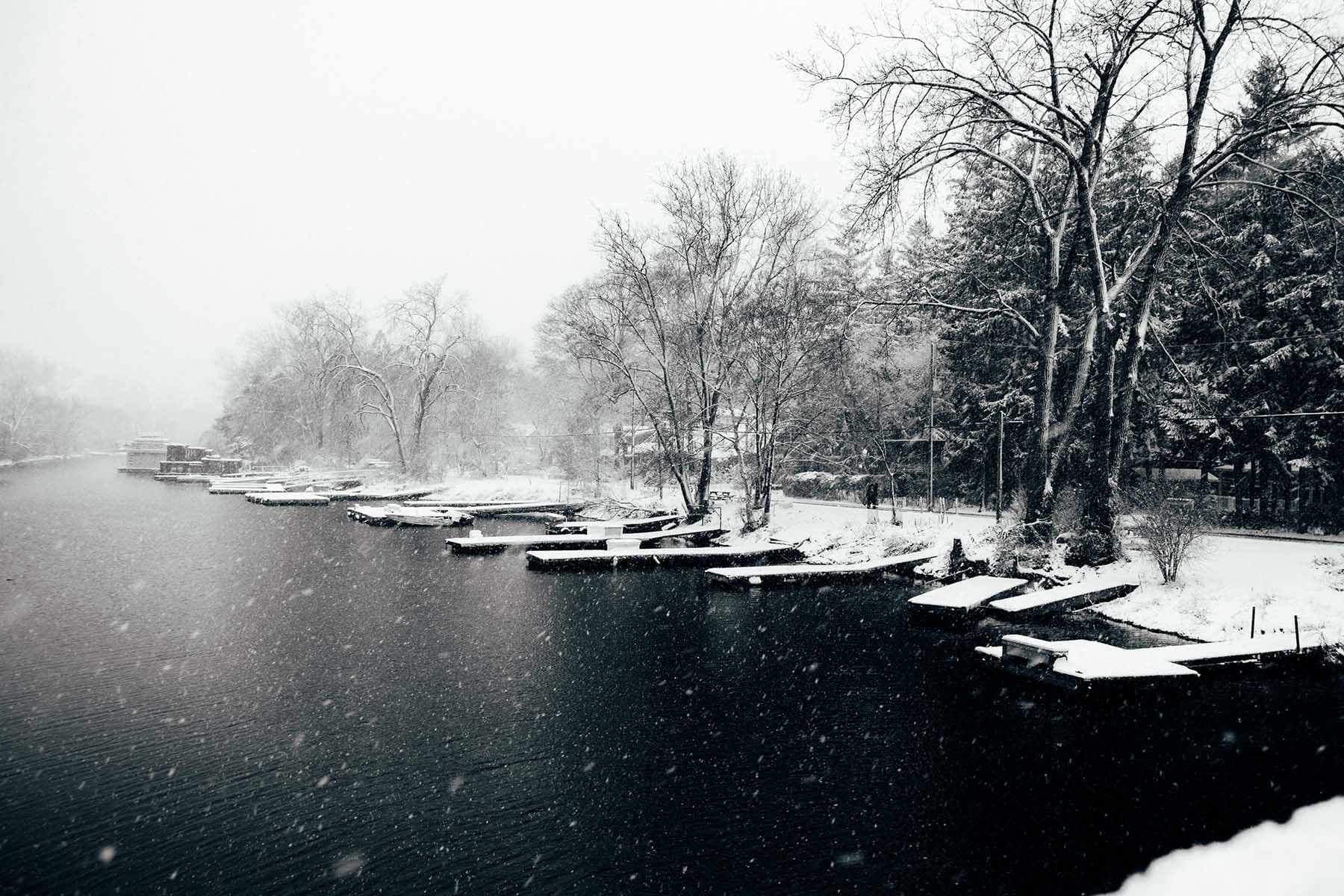 Les Îles de Toronto sous la neige