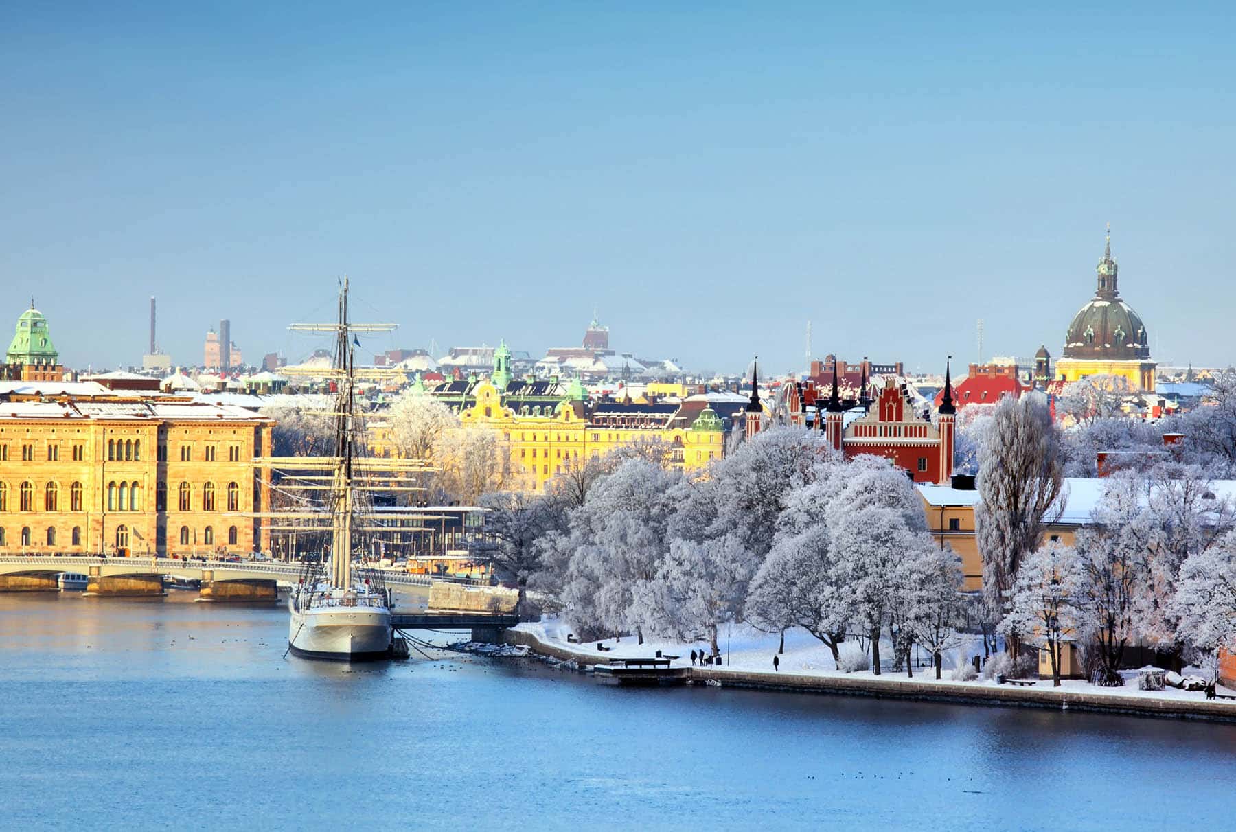 La magie de l'hiver à Stockholm