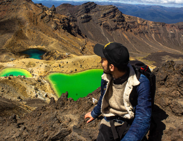 Pierre Bouyer à Tongariro en Nouvelle Zélande