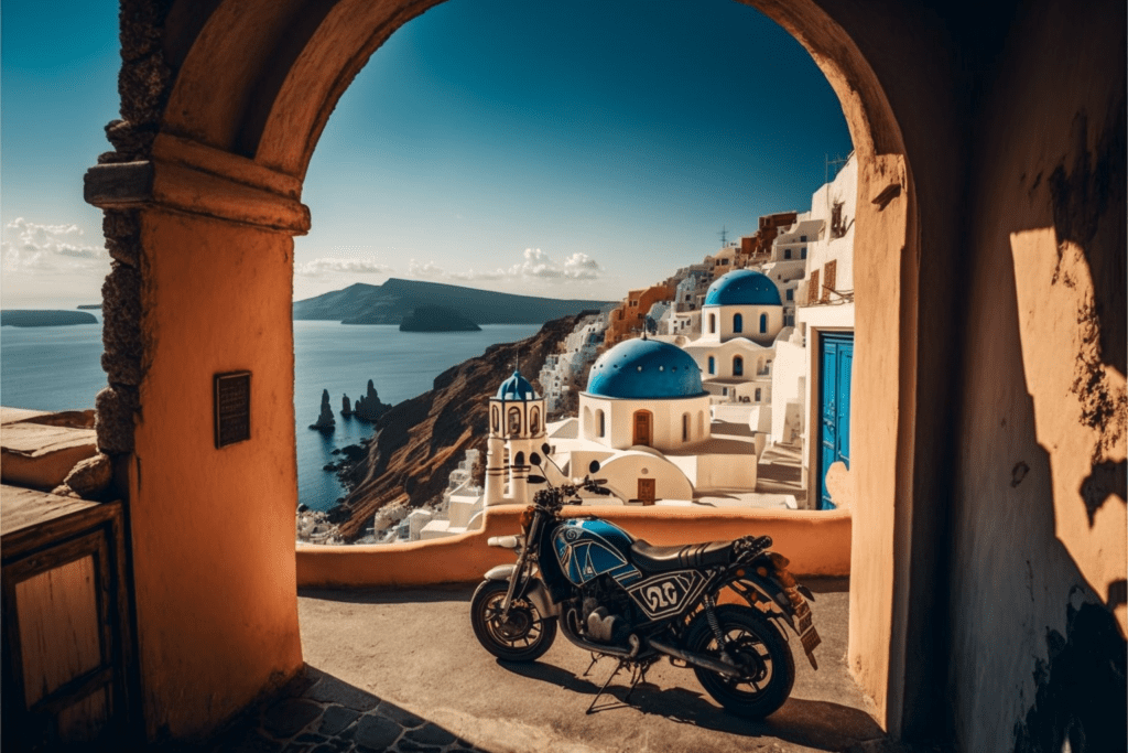 Comment louer une moto à Santorin pour découvrir Âme Bohème
