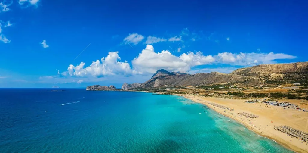 Plage de Falassarna en Crète