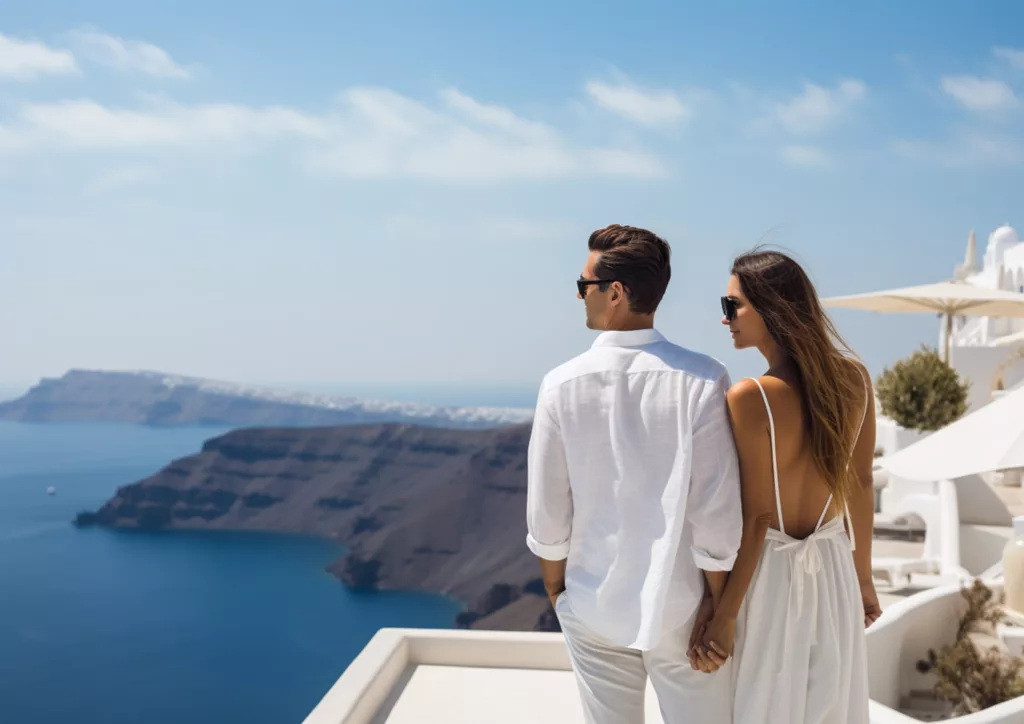 Santorin romantique en couple, le guide complet