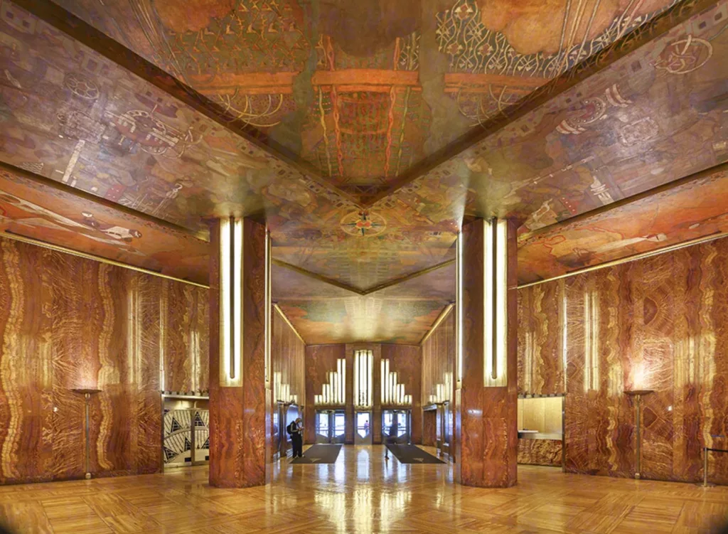 Hall d'entrée du Chrysler Building à New York
