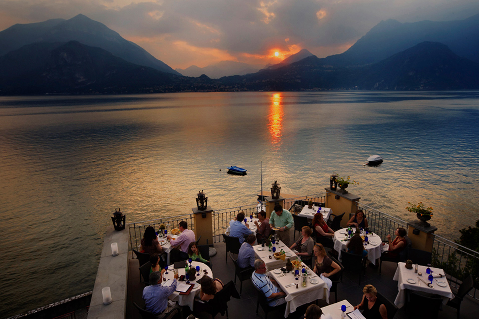 Restaurant la Vista, à Varenna