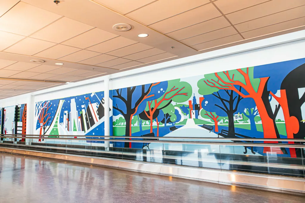 Les décors et installations de l'aéroport de Montréal