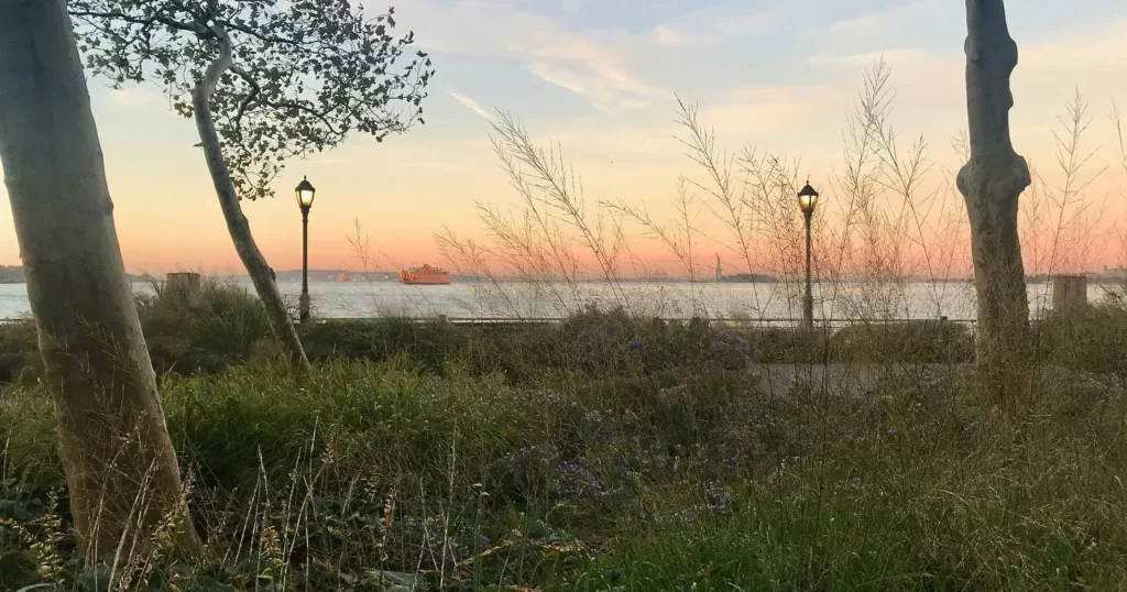 Battery Park et ses couchers de soleil extraordinaires