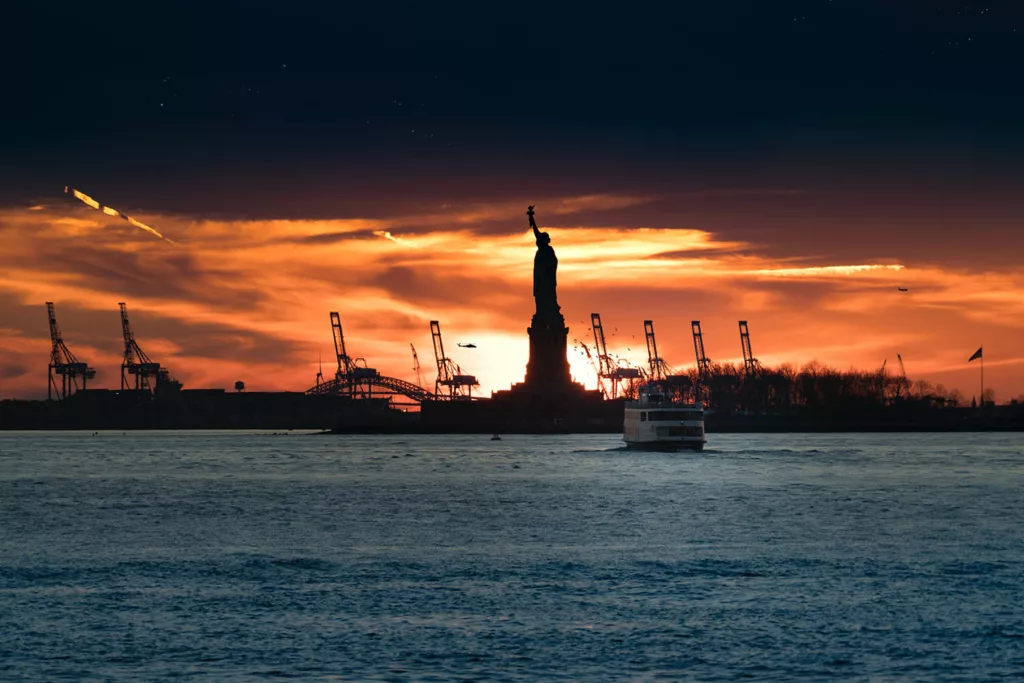 Point de vue sur la Statue de la Liberté