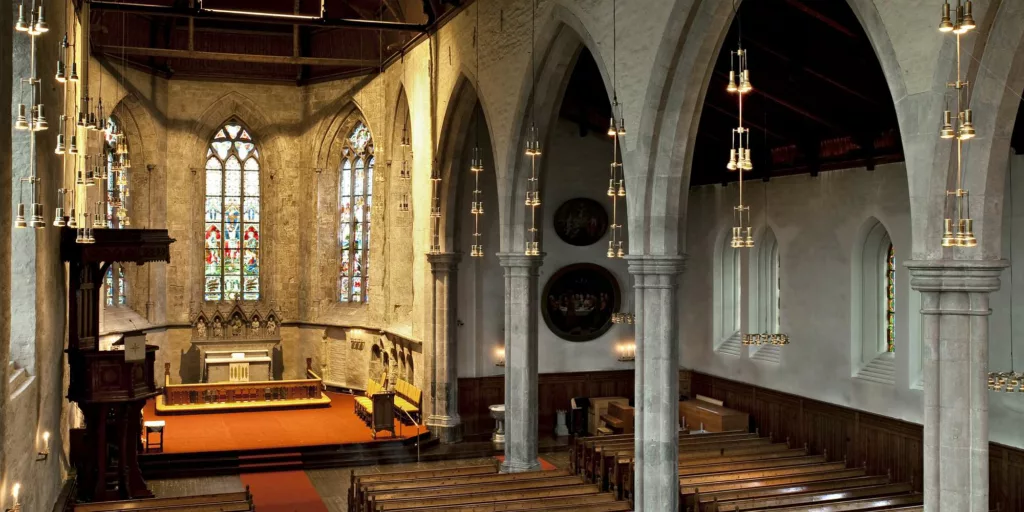 L'intérieur de la cathédrale de Bergen