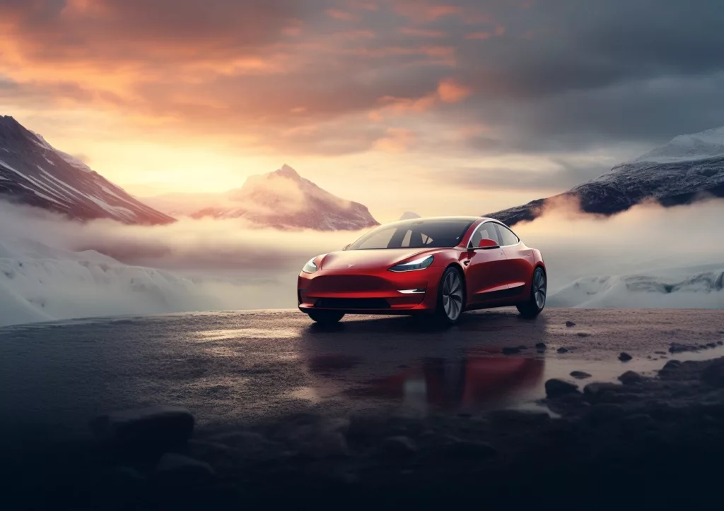 Conduire et location d'une Tesla lors d'un roadtrip en voiture en Islande