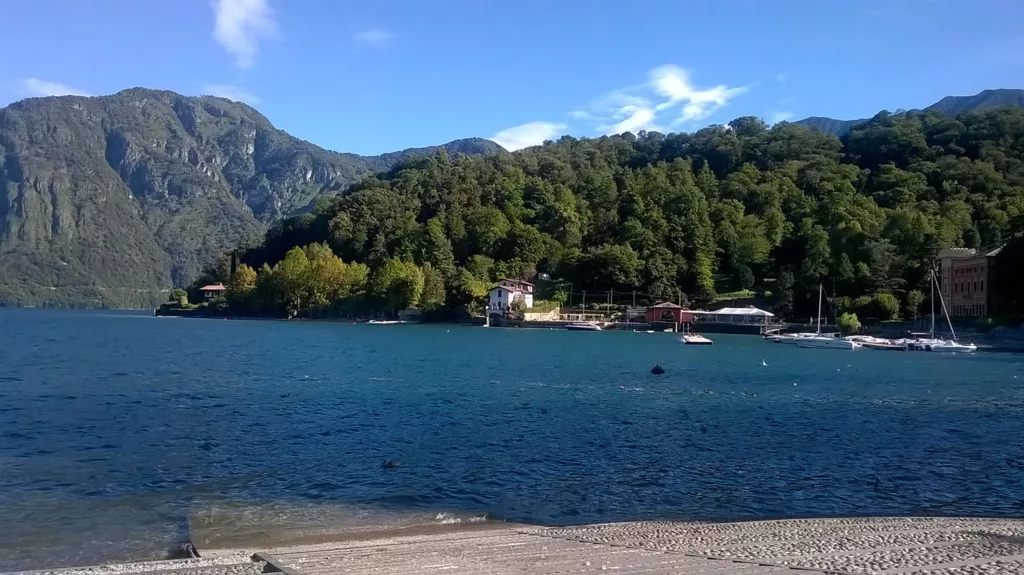 Plage de Lenno au Lac de Côme