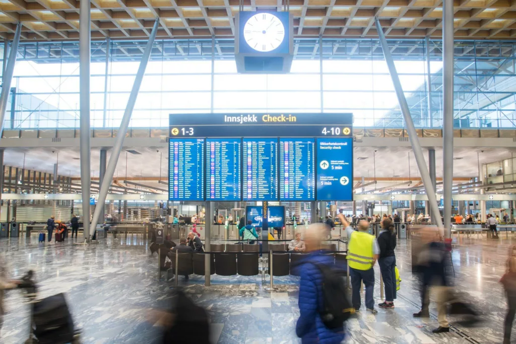 Le terminal de l'aéroport de Tromsø