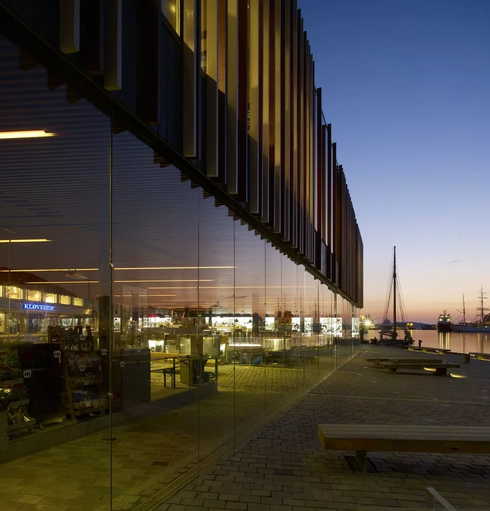 Le superbe bâtiment du Fishmarket, moderne et élégant