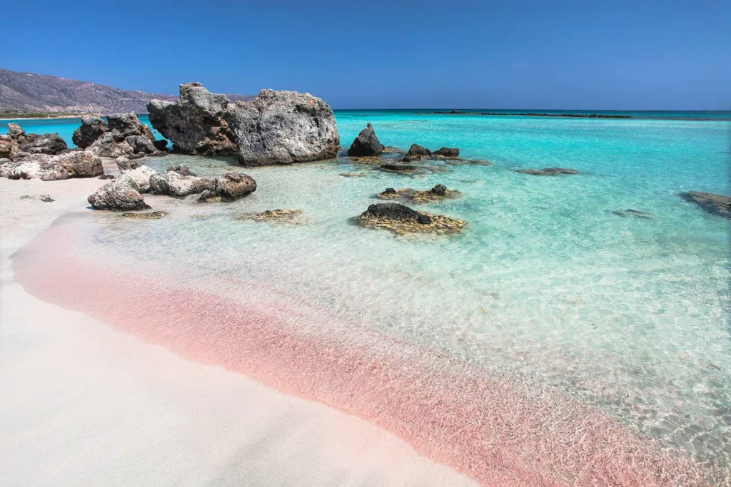 La célèbre plage d'Elafonisi