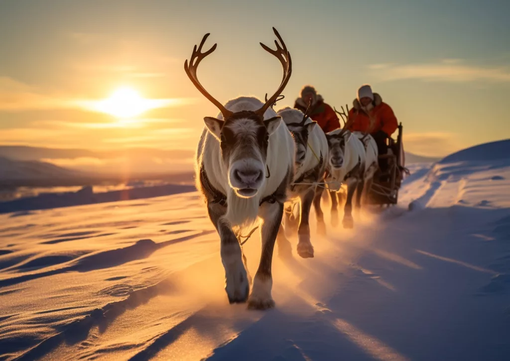 Faites du renne de traineau en Norvège à Tromsø