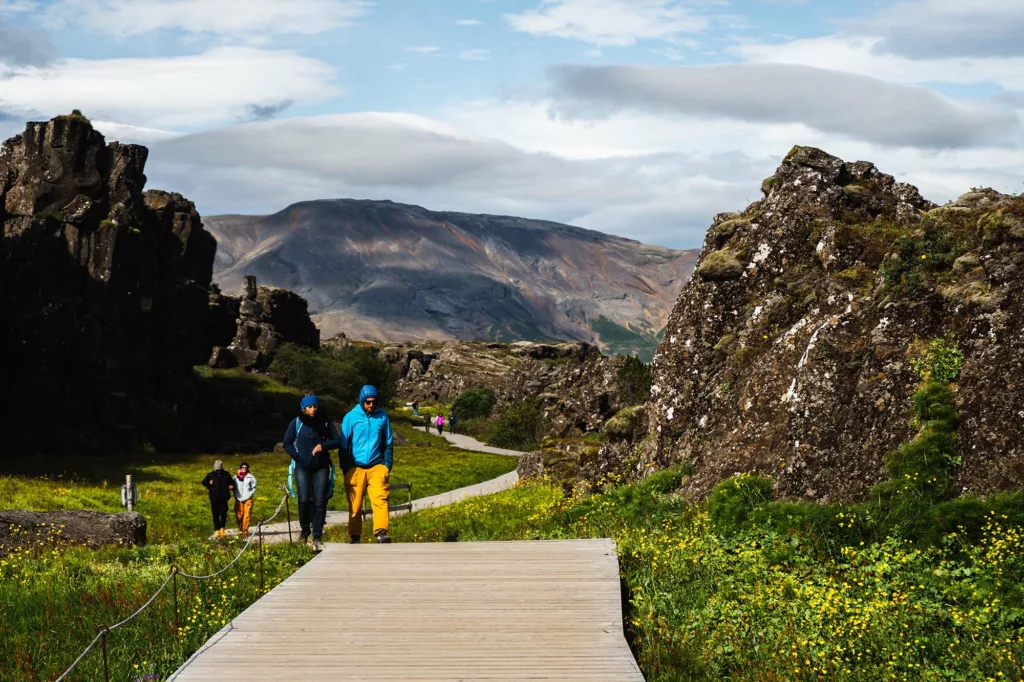 De nombreuses activités au Thingvellir