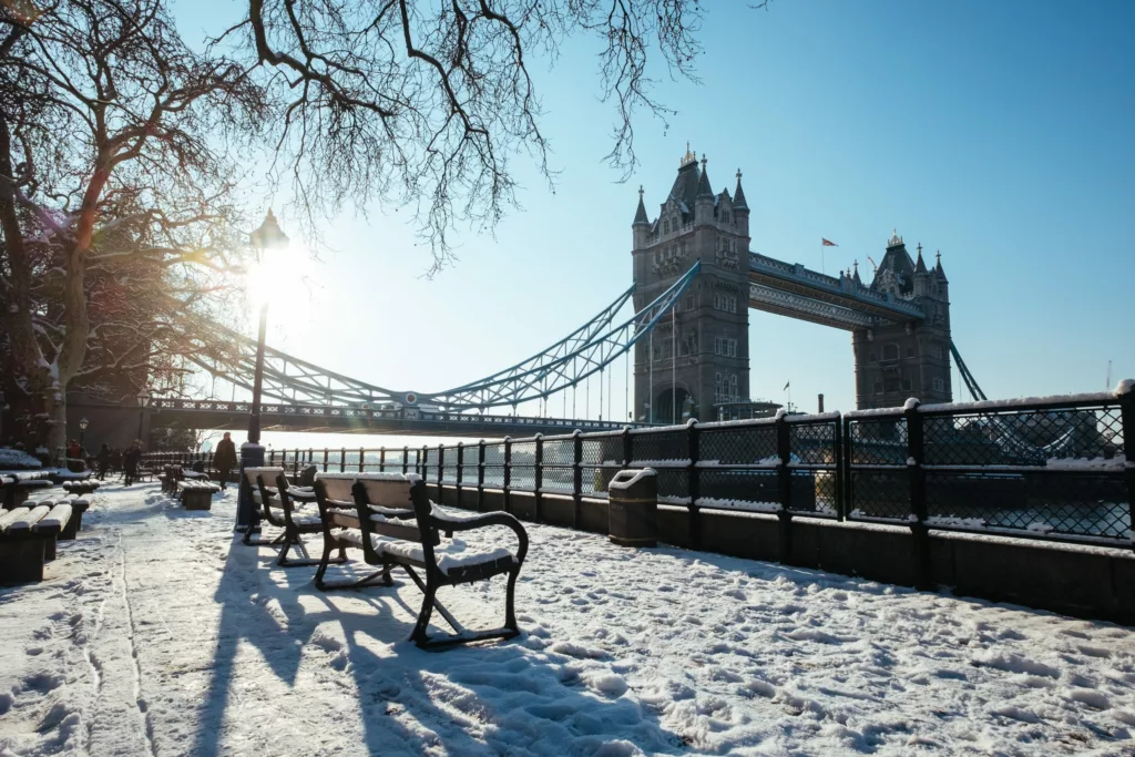 Puis retour à Londres après le Nouvel An