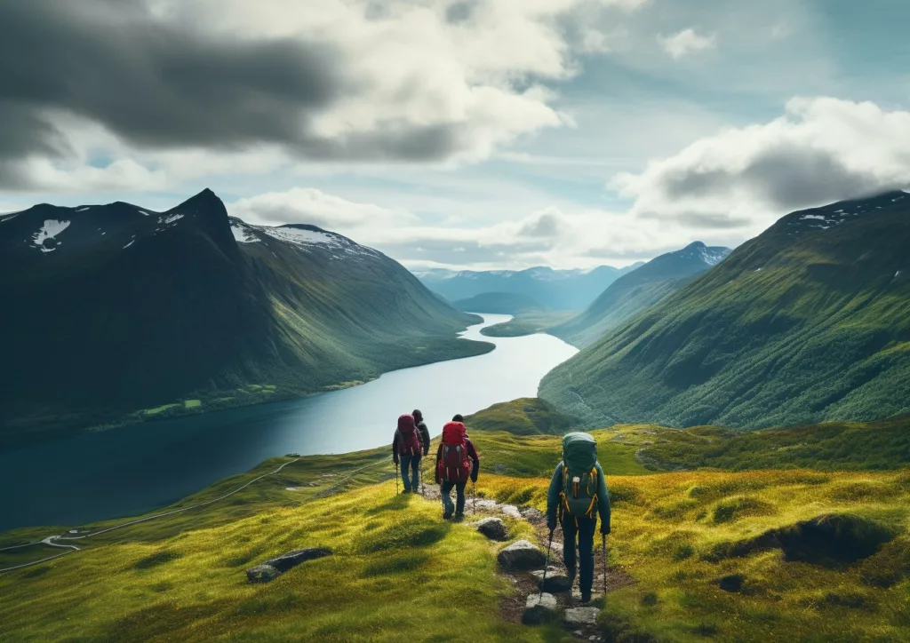 Randonnée dans les environs de Tromsø en Norvège