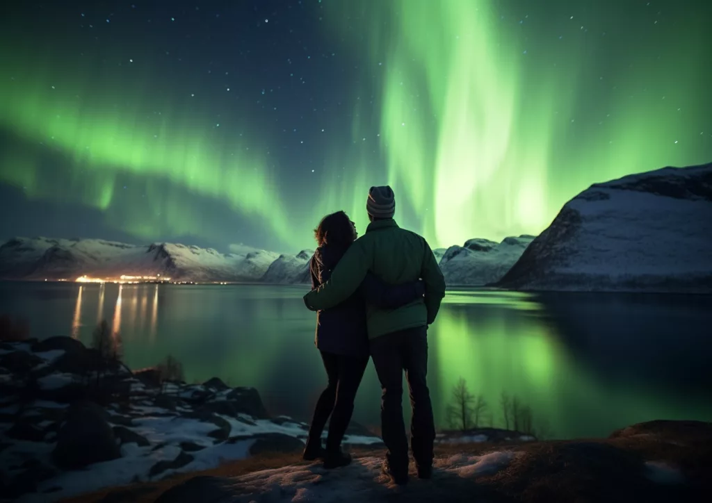 Observer les aurores boréales en couple à Tromsø