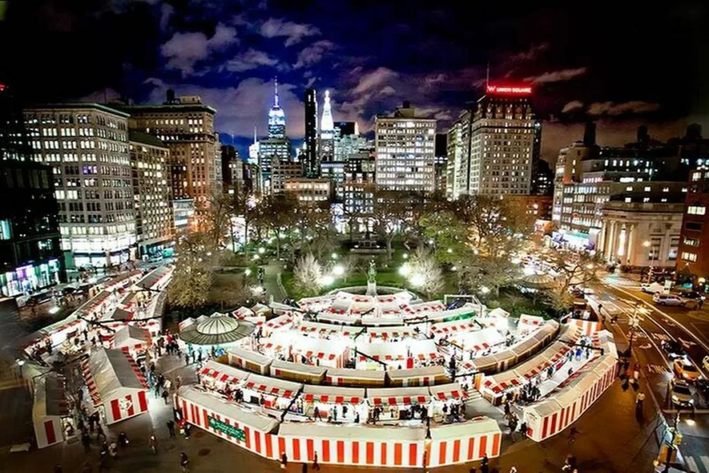 Découvrez le marché d'Union Square pour Noël