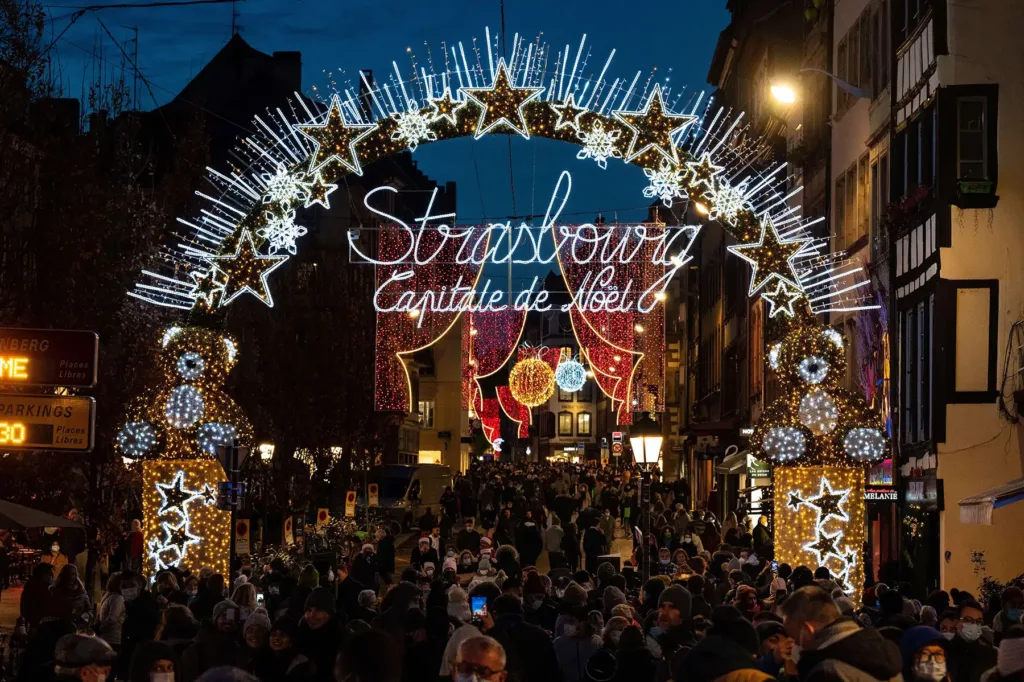 Le marché de Noël de Strasbourg, en France