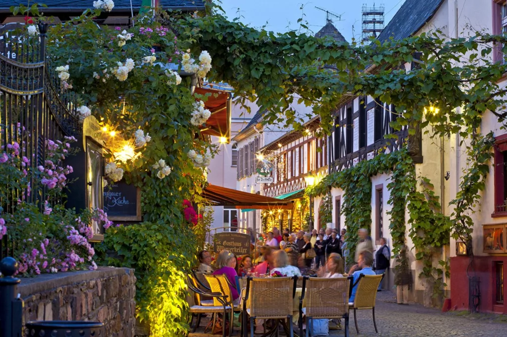Explorez le village de Rudeshein am Rhein en Allemagne