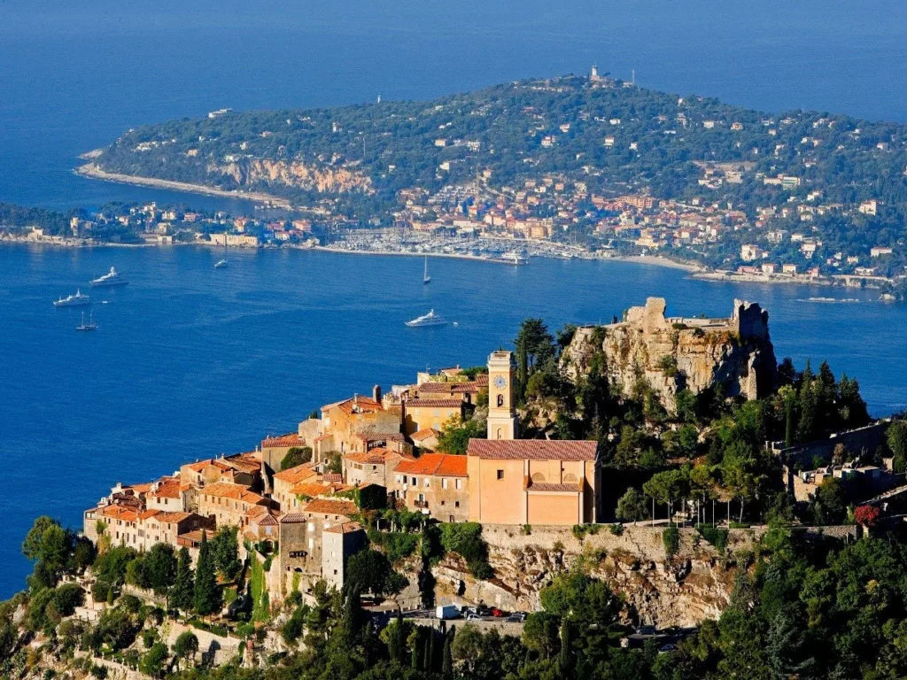 Le village d'Eze dans le sud de la France